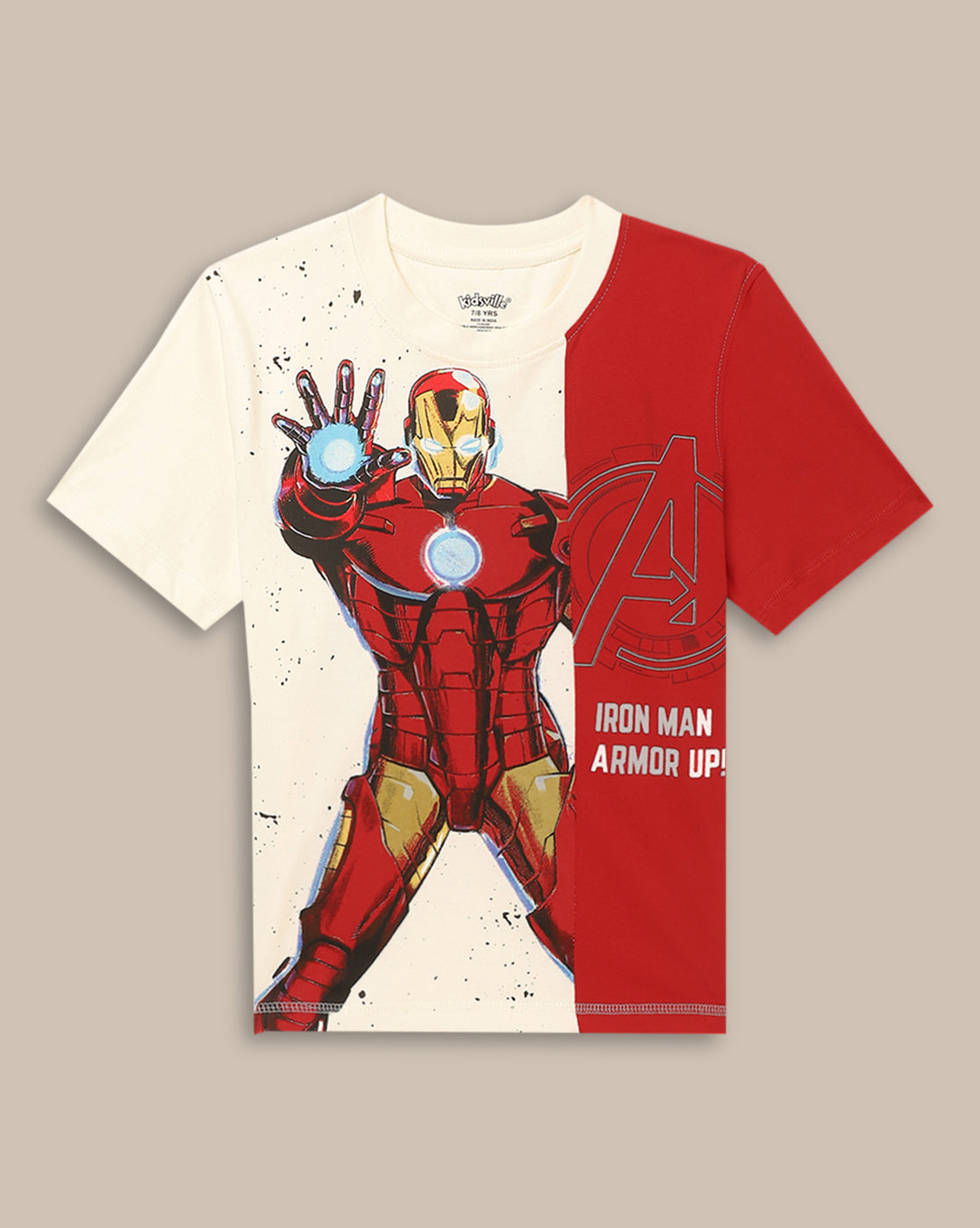 Iron Man Regular Fit Tshirt For Boys
