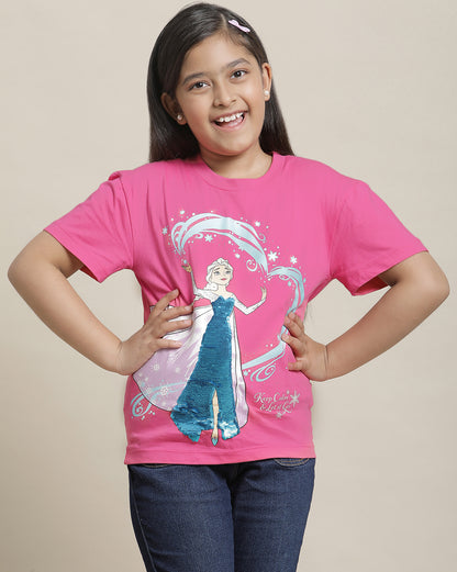 Frozen Regular Fit Tshirt  Girls