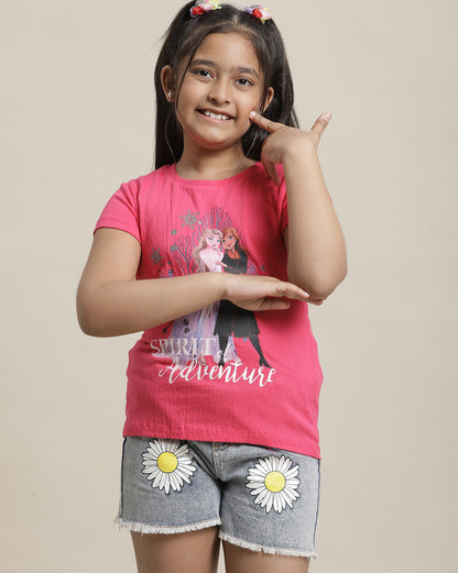 Frozen Regular Fit Tshirt  Girls