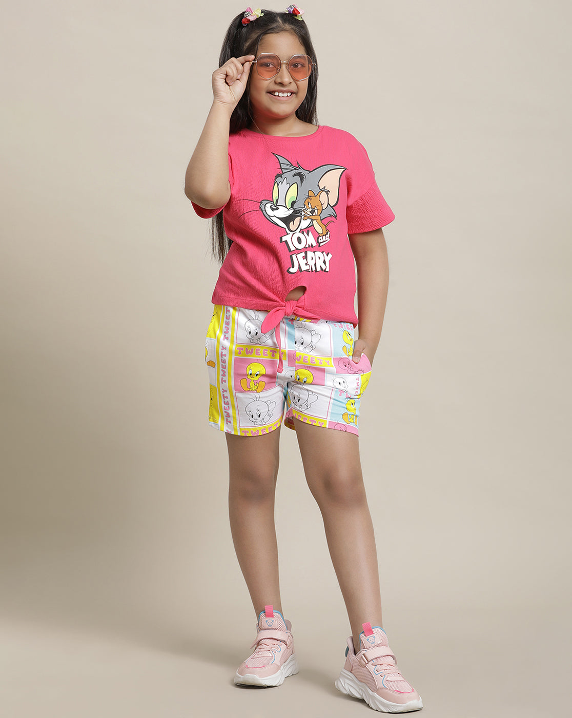 Tom & Jerry Relaxed Fit Tshirt For Girls