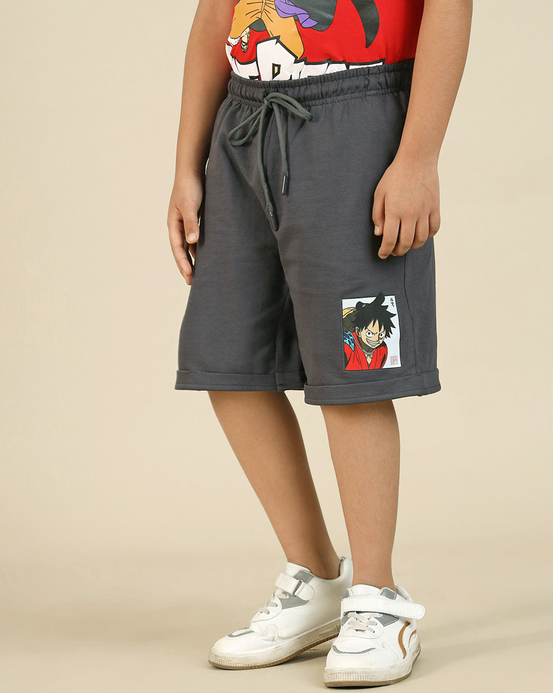 One Piece Printed Shorts For Boys
