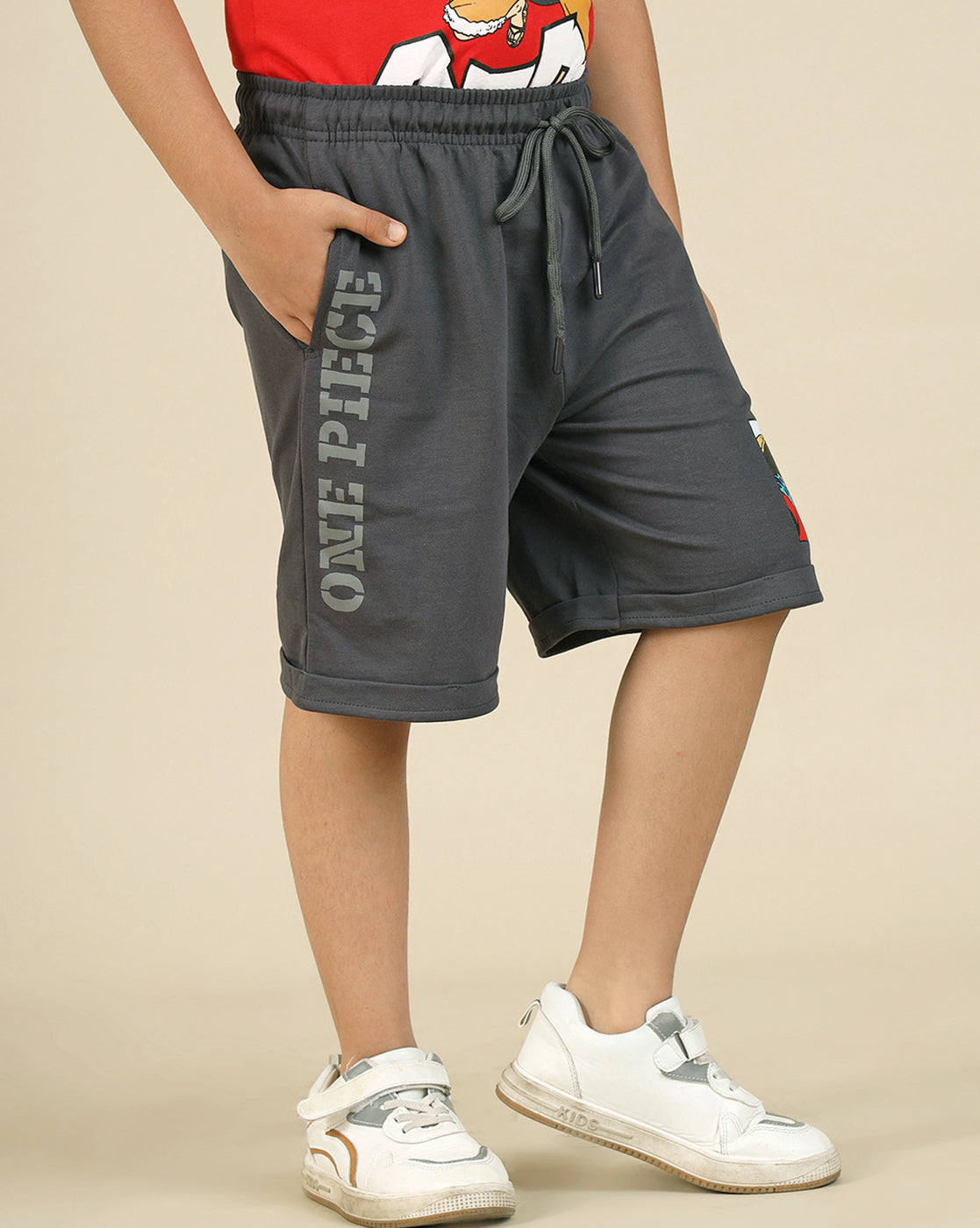 One Piece Printed Shorts For Boys