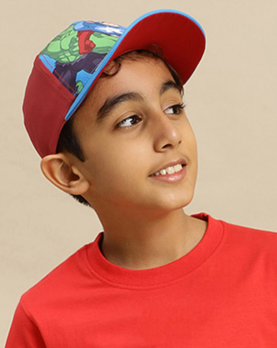 Captain America Printed Cap For Boys