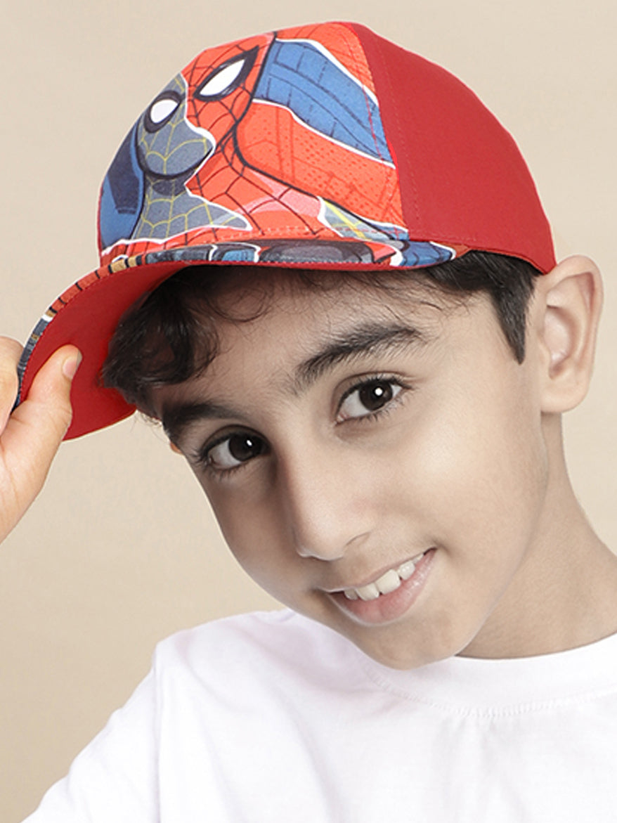 Spiderman Printed Cap For Boys