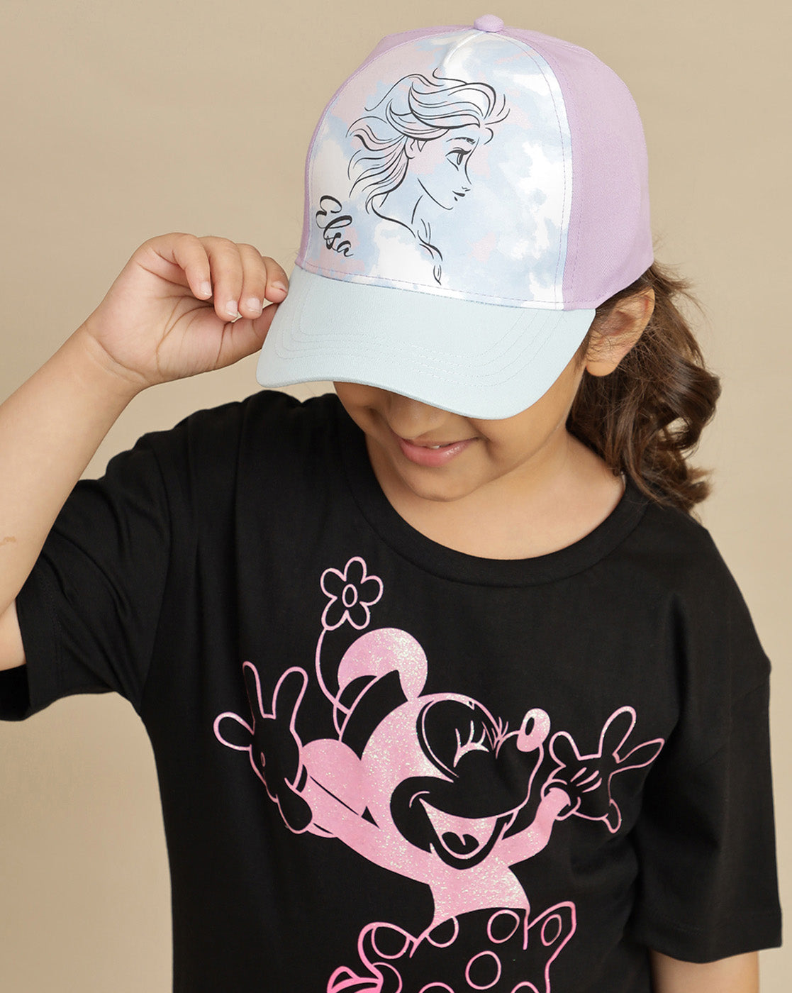 Frozen Printed Baseball Cap For Kids Girls