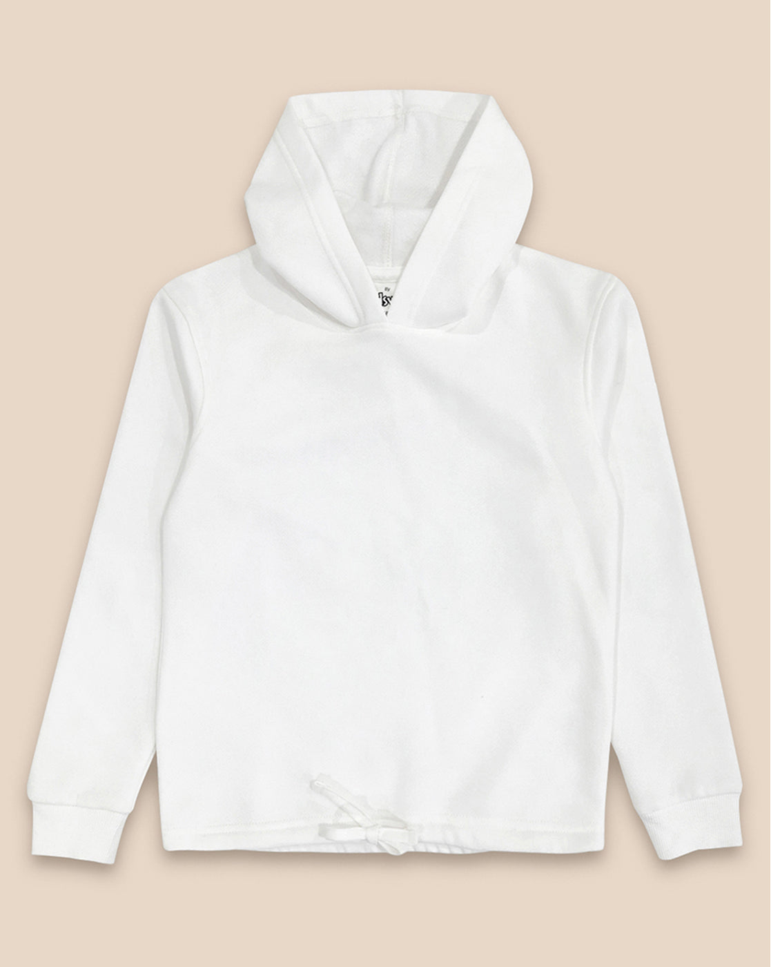 Girls Off White Regular Fit Hoodie
