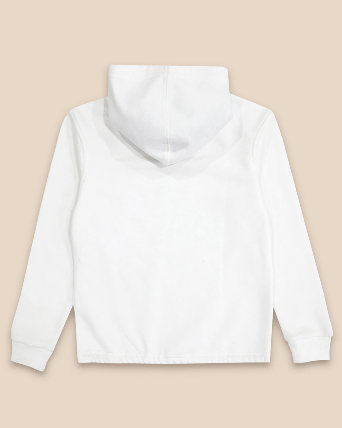 Girls Off White Regular Fit Hoodie
