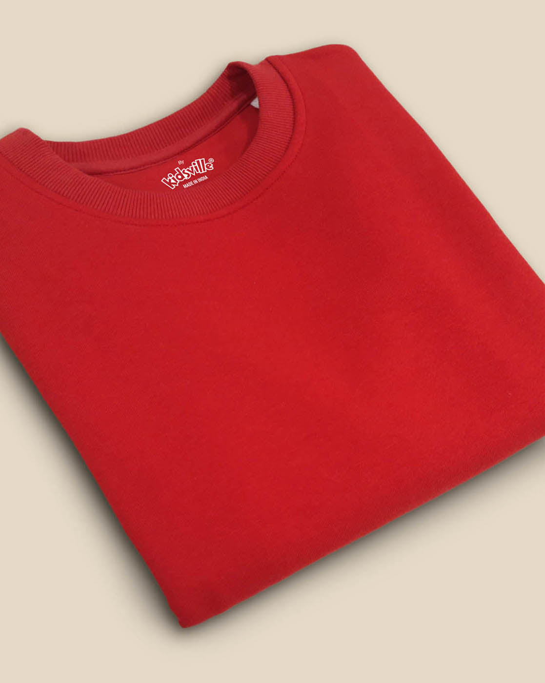 Girls Red Regular Fit Sweatshirt