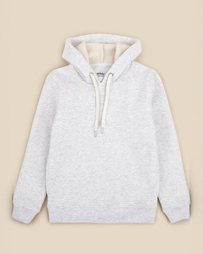 Boys Grey Regular Fit Hoodie