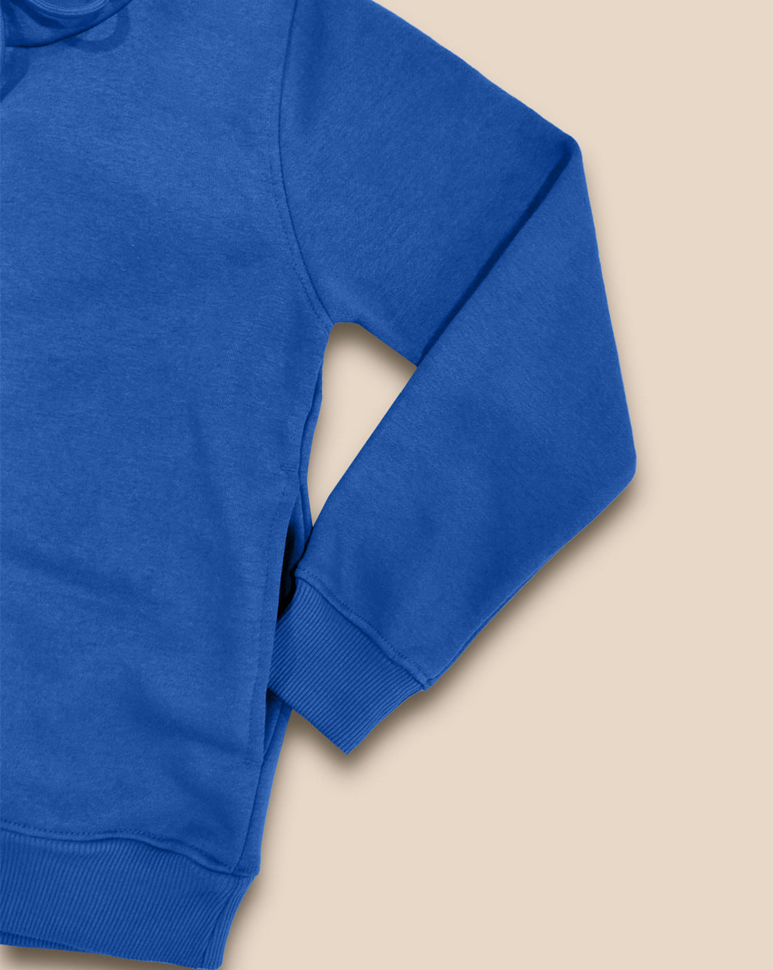 Boys Royal Blue Regular Fit Hoodie