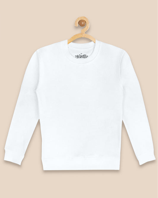 Boys Off White Regular Fit Sweatshirt