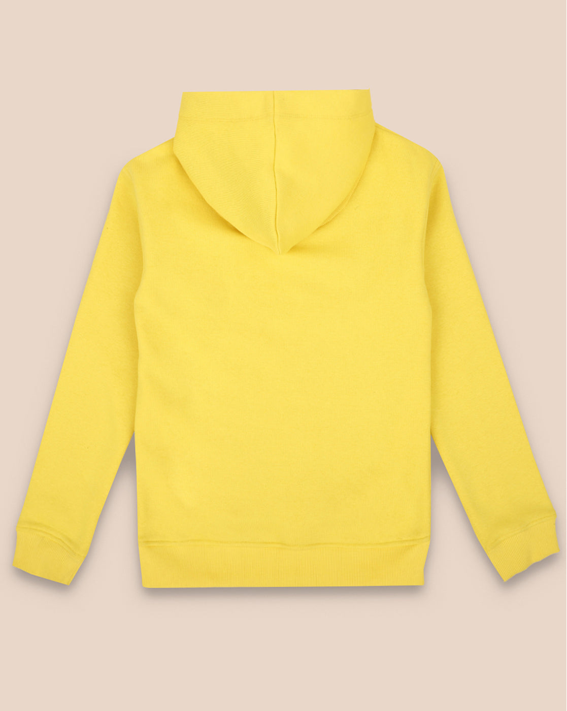 Girls Yellow Regular Fit Hoodie