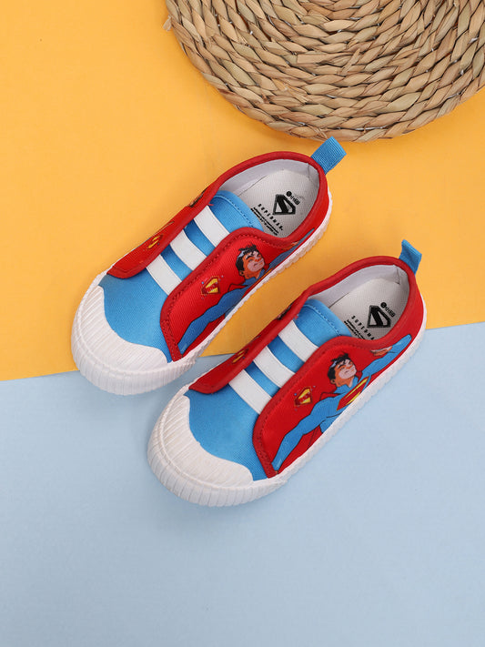 Superman Printed Canvas Shoes For Kids Boys