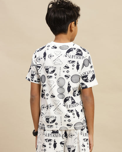 Superman  Regular Fit Tshirt  Boys