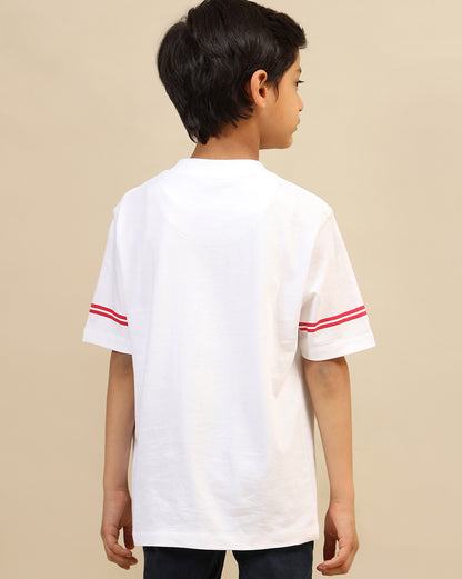 Superman Printed Regular Fit Tshirt For Boys