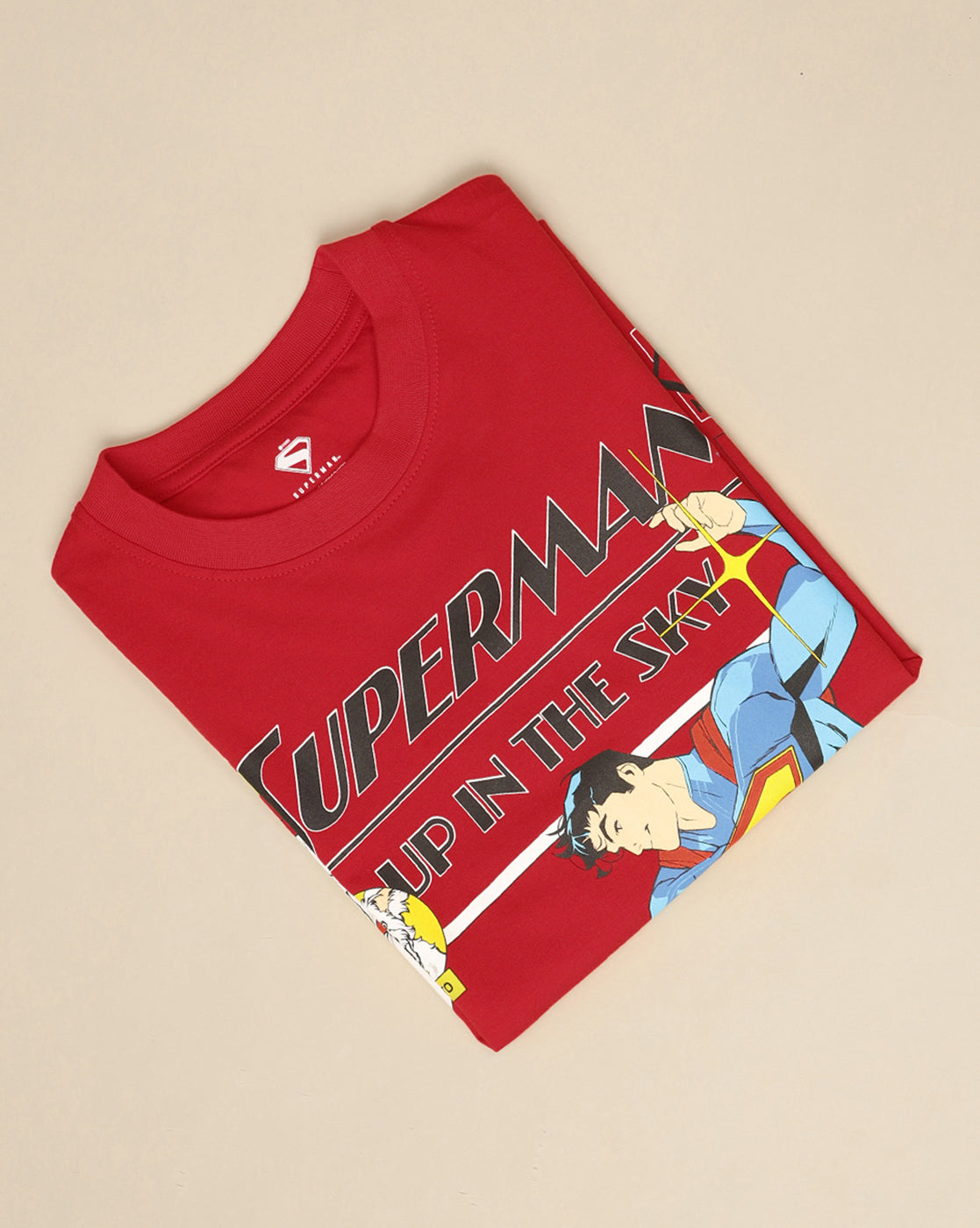 Superman Printed Regular Fit Tshirt For Boys