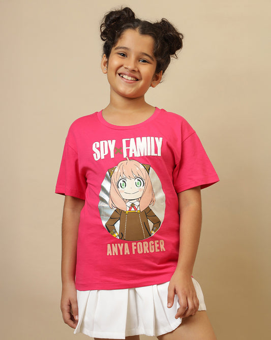 Spy X Family Printed Oversized Fit Tshirt For Girls