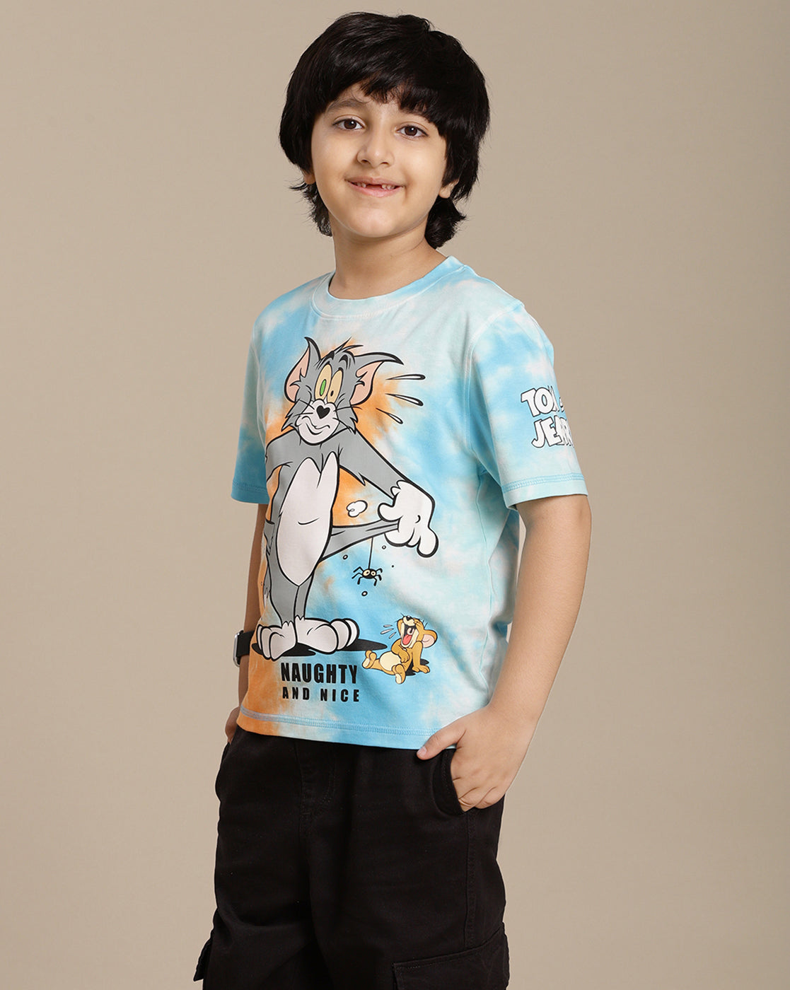 Tom & Jerry Printed Regular Fit Tshirt For Boys