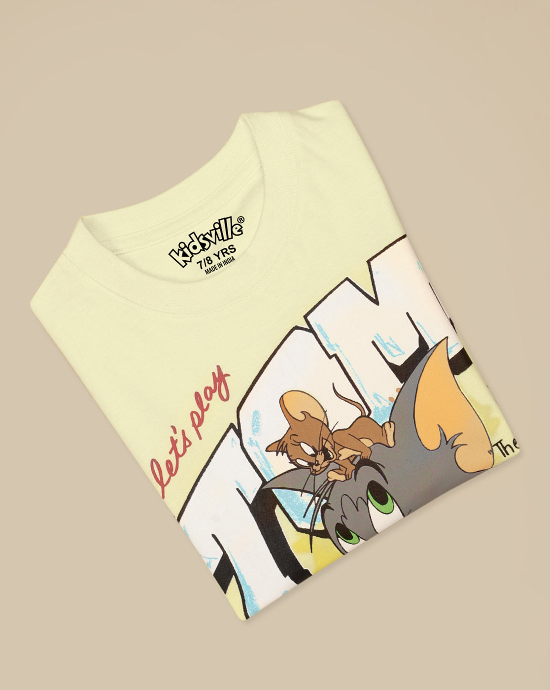 Tom & Jerry Printed Regular Fit Tshirt For Boys