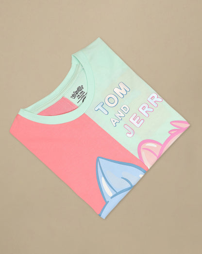 Tom & Jerry  Oversized Fit Tshirt  Girls