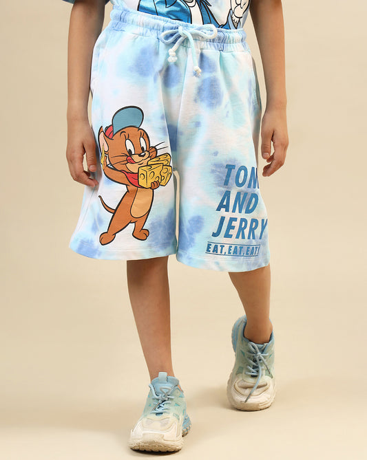 Tom & Jerry Printed Regular Fit Shorts For Boys