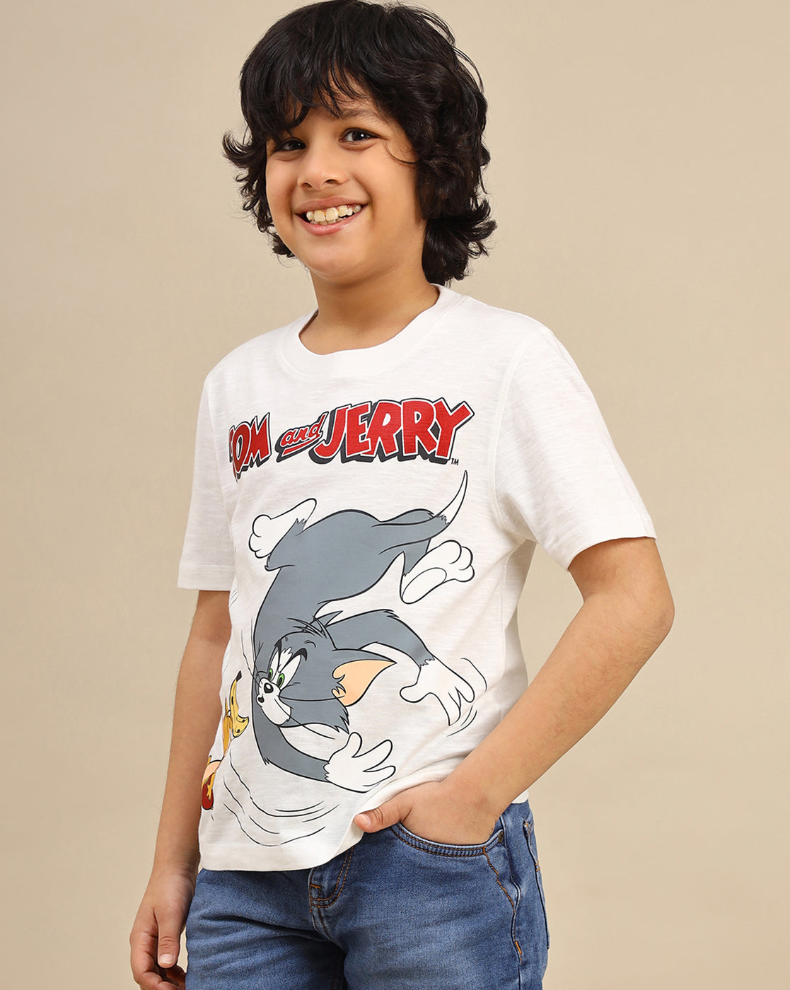Tom & Jerry Regular Fit Tshirt Boys