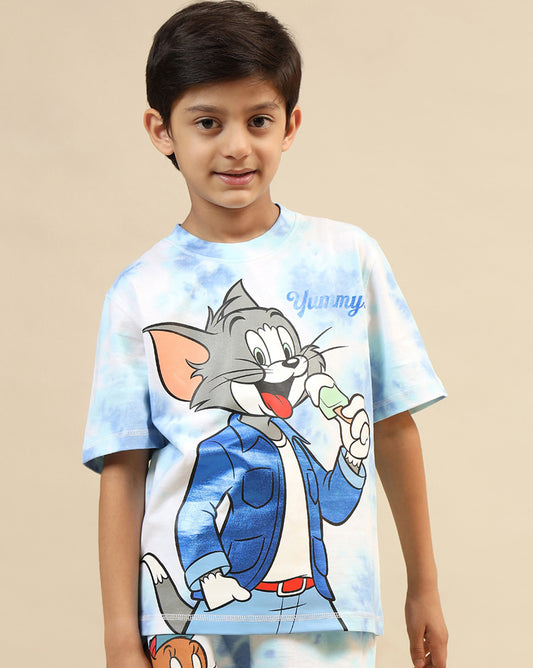 Tom & Jerry Printed Regular Fit Tshirt For Boys