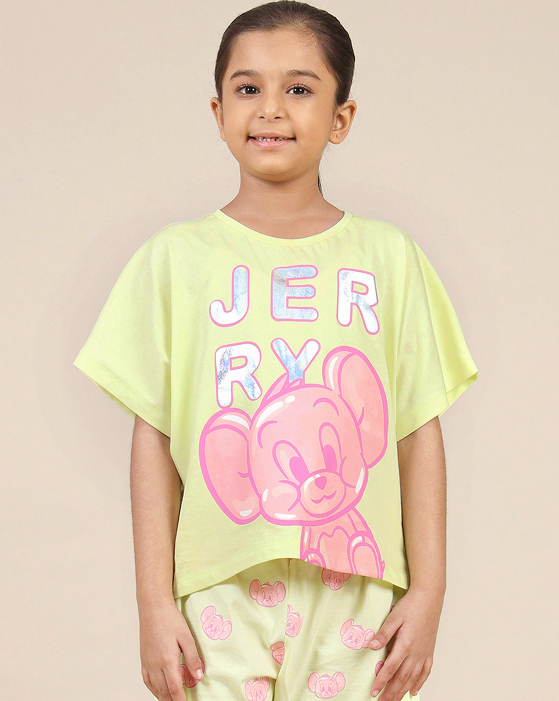 Tom & Jerry Printed Relaxed Fit Tshirt For Girls