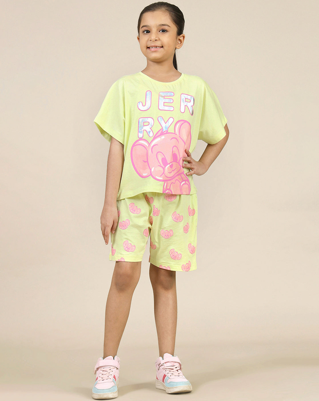 Tom & Jerry Printed Relaxed Fit Tshirt For Girls