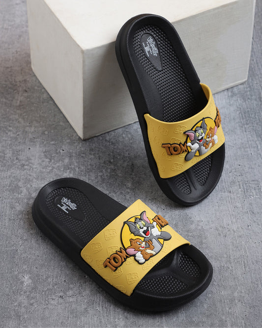 Tom & Jerry Printed Sliders for Boys