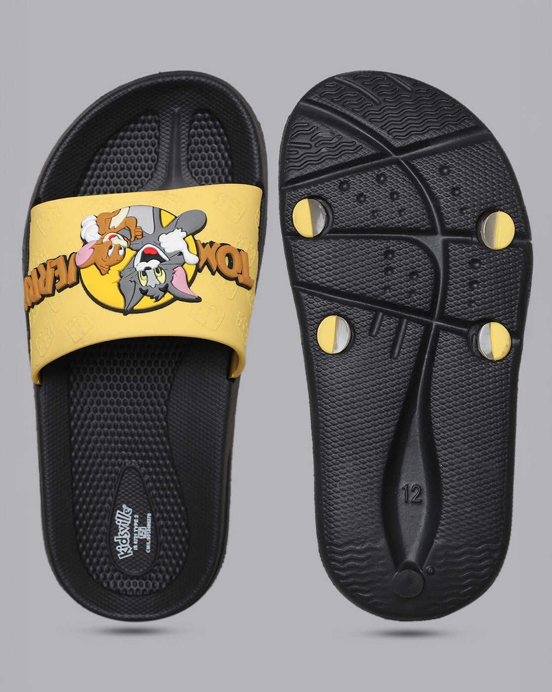 Tom & Jerry Printed Sliders for Boys