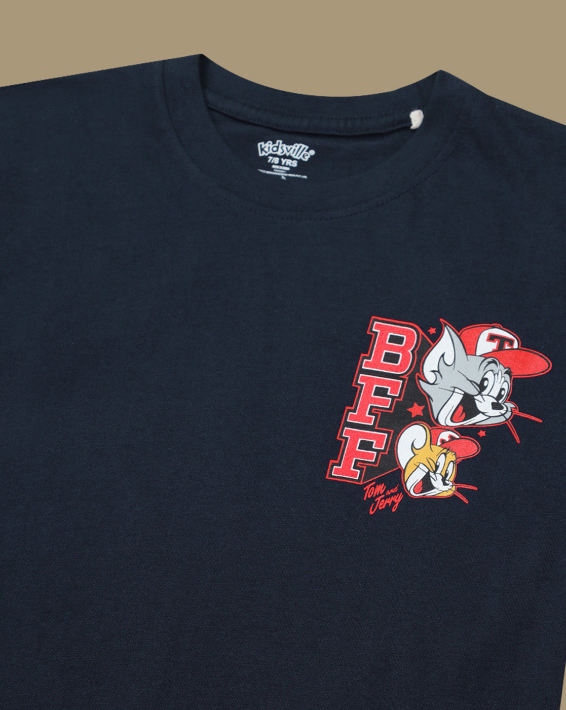 Tom & Jerry Printed Regular Fit Tshirt For Boys