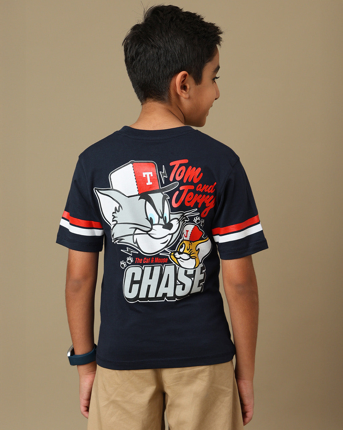Tom & Jerry Printed Regular Fit Tshirt For Boys