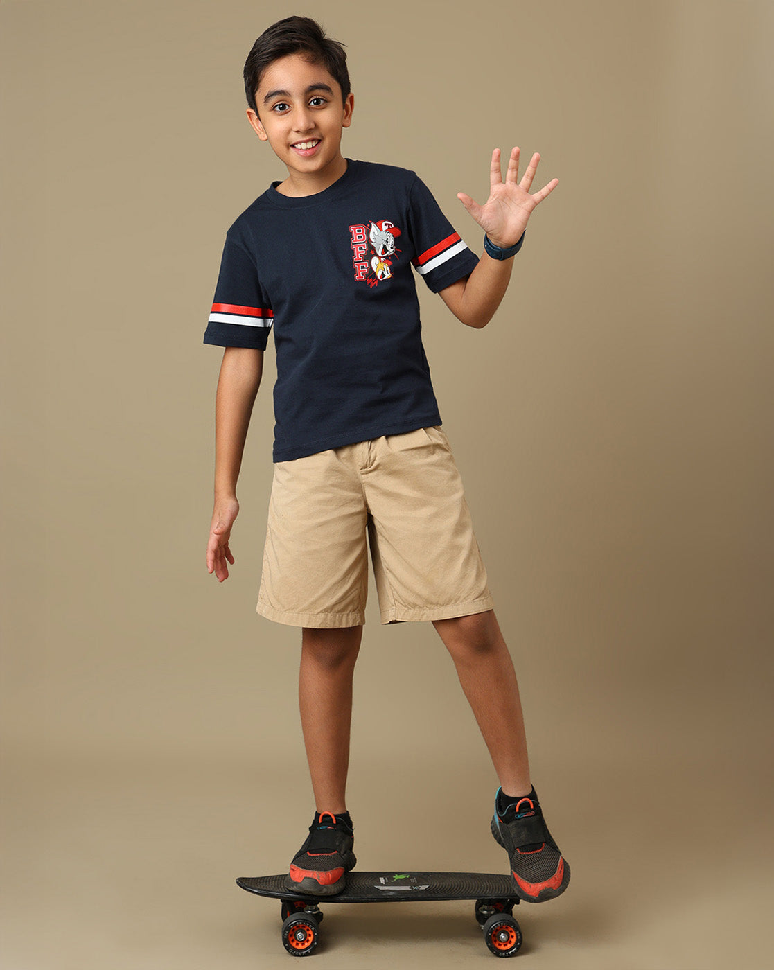 Tom & Jerry Printed Regular Fit Tshirt For Boys